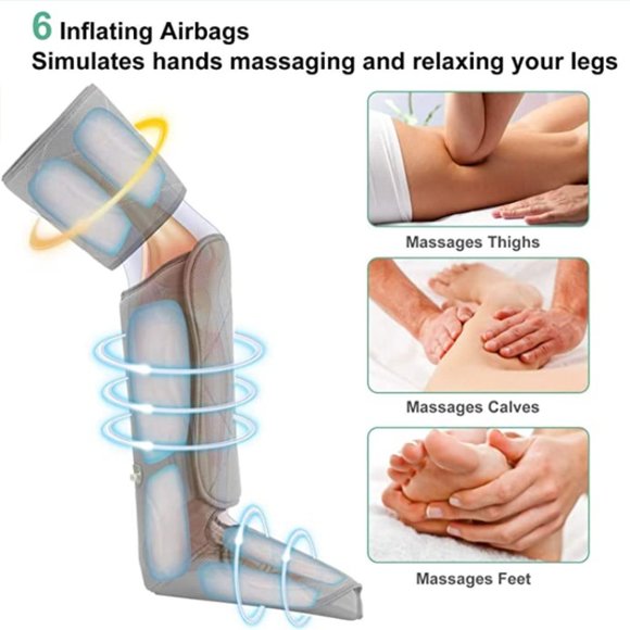 Leg Massager Circulation Relaxation, Air Compression Calf Feet Thigh🤩 - Picture 2 of 6